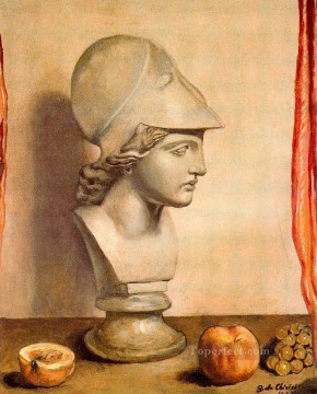  1947 Lienzo - busto de minerva 1947 Giorgio de Chirico bodegón impresionista